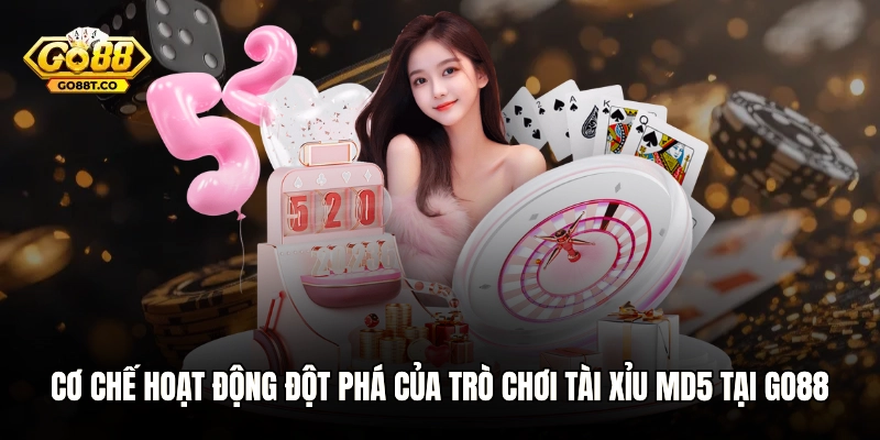 Cơ chế hoạt động đột phá của trò chơi Tài xỉu MD5 tại GO88